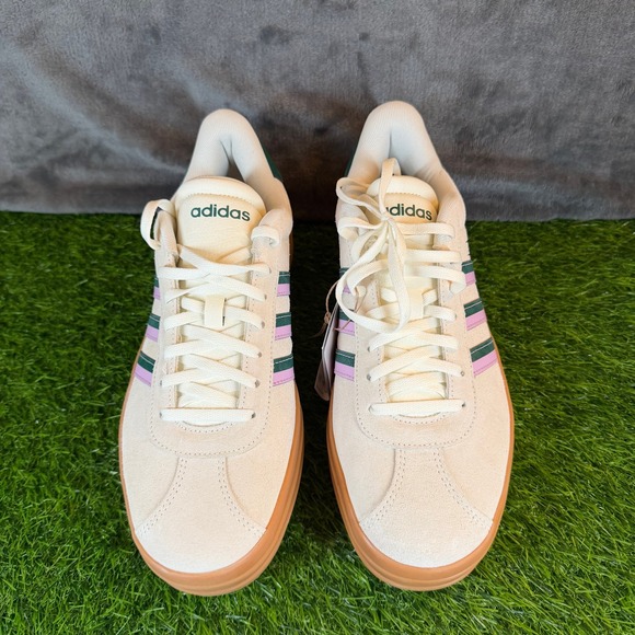 Adidas VL Court Bold Platform Sneakers Cream Gum Sole Women's Size 9.5 NEW - Picture 4 of 14